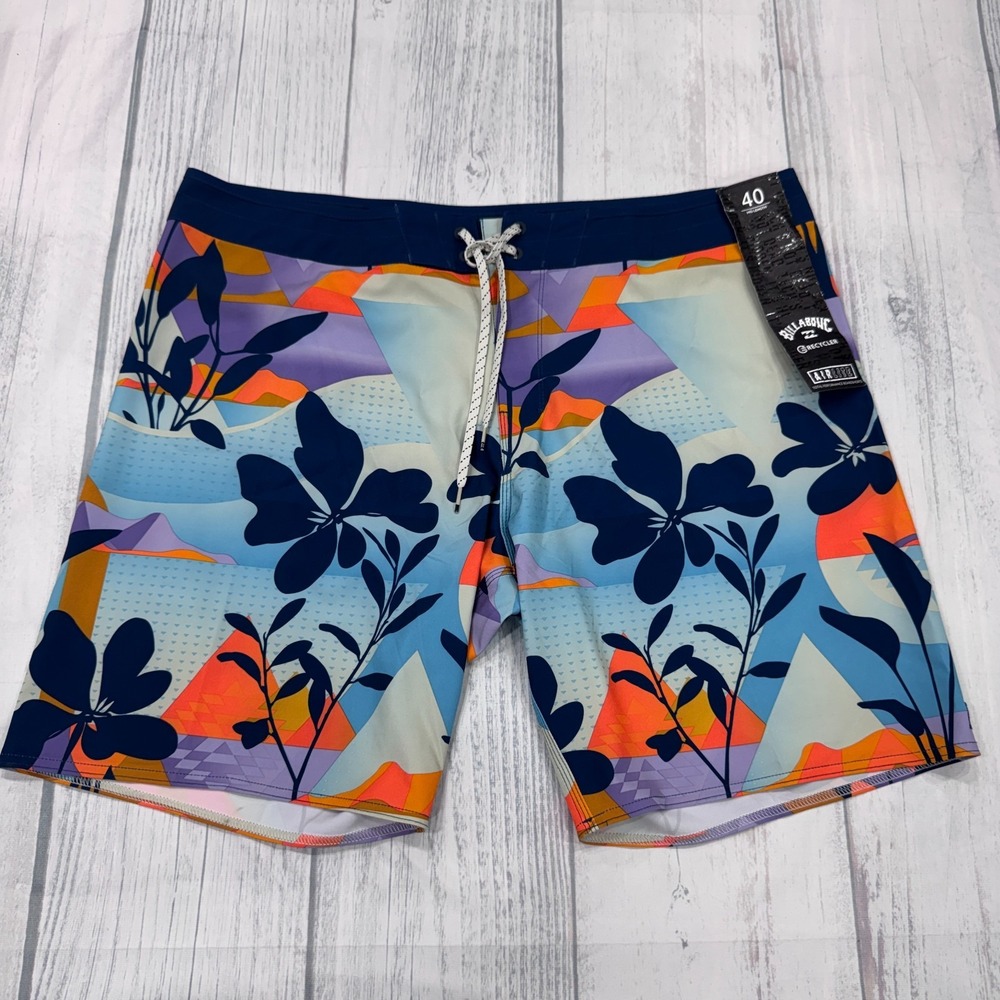 NWT Billabong Sundays Airlite Swim Trunks Bathing Suit 40 Mid Beach Mens Shorts